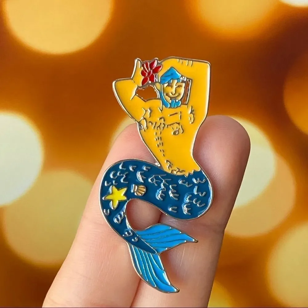 Merman 🧜‍♂️ Enamel Pin/ Brooch